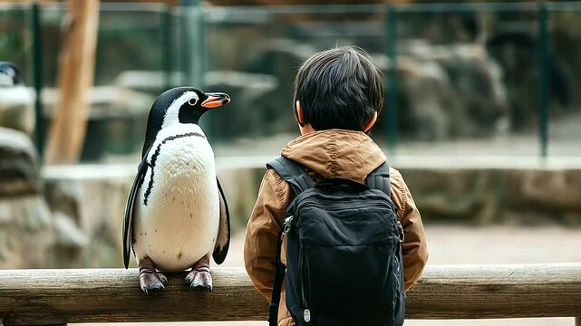 Person at the Zoo Asking for Directions to Animal Exhibit