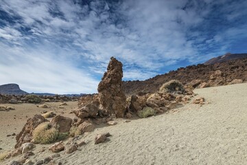 Rock formations, Minas de San Jose, National Park El Teide, Tenerife, Spain, Europe