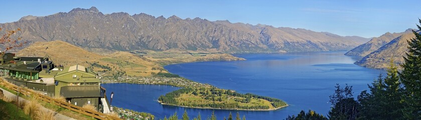 Skyline observation deck, Queenstown, Lake Wakatipu, Otago Region, South Island, New Zealand, Oceania
