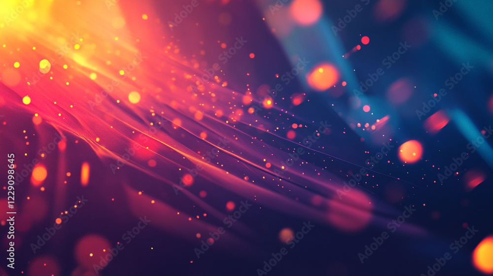 Poster colorful paper texture background with abstract lighting, smooth gradient background