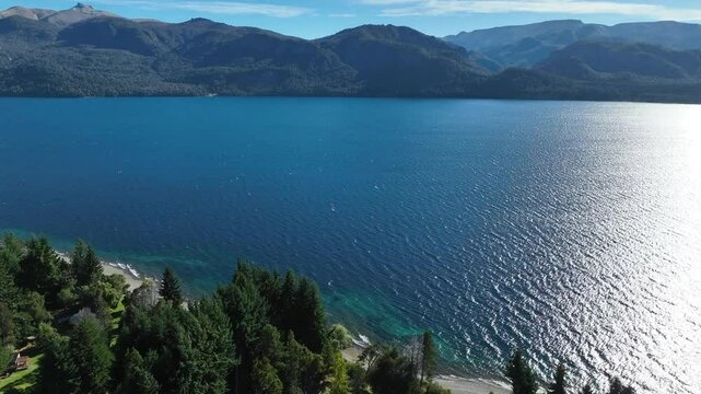 Dron en Villa Traful, Patagonia Argentina