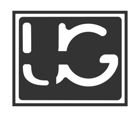 initial letter logo UG gold and white color, with stamp and circle object, Vector logo design template elements for your business or company identity.Alphabet letters UG or GU logo monogram UG Letter 