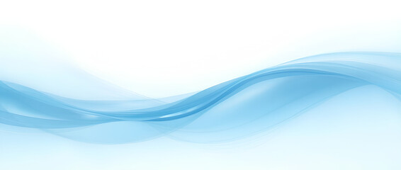 Fototapeta premium Blue abstract wave background with white background