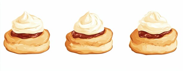 isolated on white background bakery