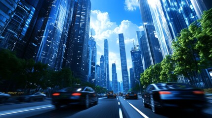 Fototapeta premium Urban Landscape with Modern Architecture