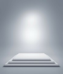 Obraz premium 3D illustration of a exhibition background