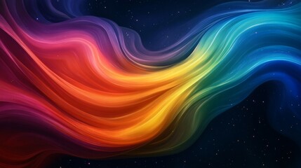 Obraz premium Vibrant Abstract Wave Art