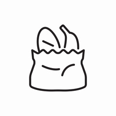 bag of products icon vector sign