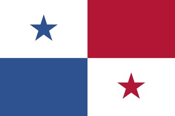 Flag of Panama, Vector illustration