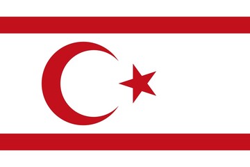 Flag of Turkish Republic of Northern Cyprus, Vector illustration