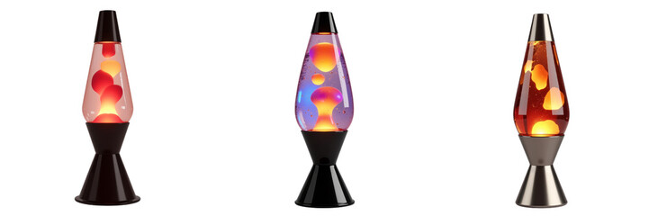 Colorful Lava Lamps Displaying Unique Wax Blends