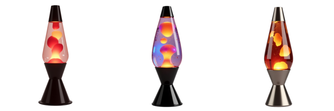 Colorful Lava Lamps Displaying Unique Wax Blends
