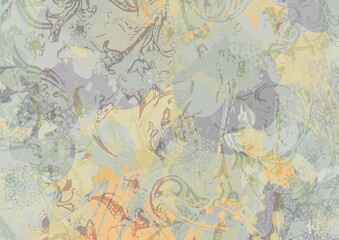 Floral background, alienated