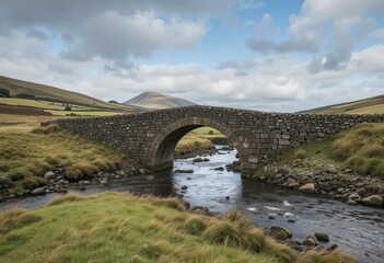 The Swilcan Bridge at the St Andrews golf course in Scotland