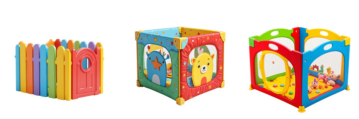 Colorful Playpens for Children with Fun Designs