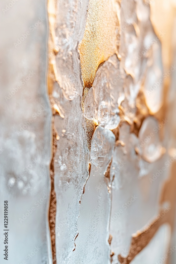 Poster the frosted glass pane features an intricate design that combines soft transparency with hints of go