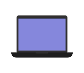 Laptop icon illustrated in vector on white background