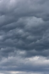 Rain clouds (Nimbostratus), Bavaria, Germany, Europe