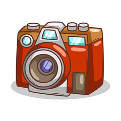 retro film cartoon camera illustration