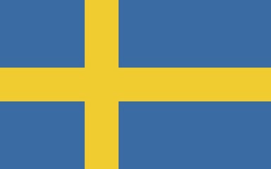 Flag of Sweden, Vector illustration