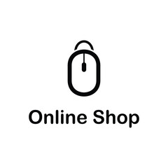 Fototapeta premium online shop abstract flat design logo