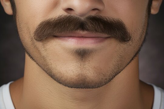 Man's mustach. KI generiert, generiert, AI generated