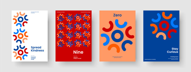 Obraz premium Creative Report Layout. Isolated Book Cover Design. Geometric Flyer Template. Banner. Poster. Brochure. Background. Business Presentation. Portfolio. Magazine. Handbill. Notebook. Catalog. Journal