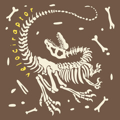 velociraptor bone ruins