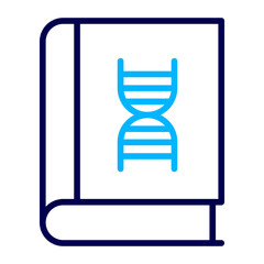 Biology Book Outline Color icon