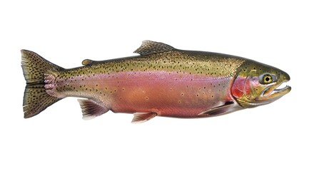 Naklejka premium Steelhead Trout Fish Image High Resolution Stock Photo