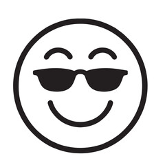 Cool Smiley Face Emoticon Sunglasses Design