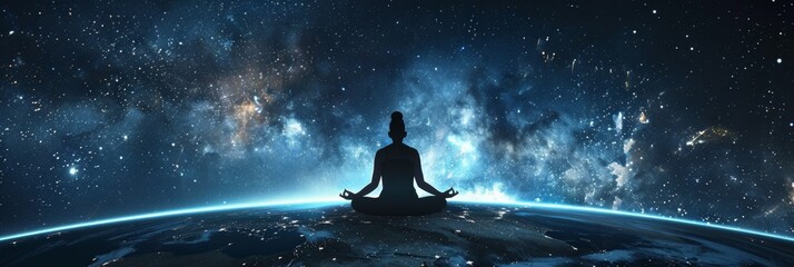 Immerse yourself in the peaceful world of Cosmic Yoga, where you can connect with the vast universe and find harmony and tranquility. Feel the serene essence of meditative contemplation