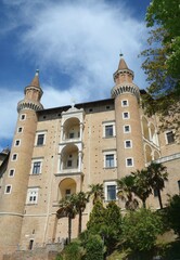 Facade of Palazzo Ducale, Urbino, Region Marche, Italy, Europe