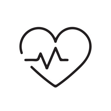 recommend clip art: Outline Broken heart love vector icon. heart love symbols isolated editable vector.