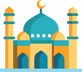 vector illustration of taj mahal