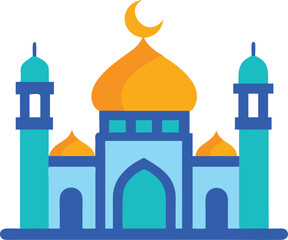 taj mahal vector illustration