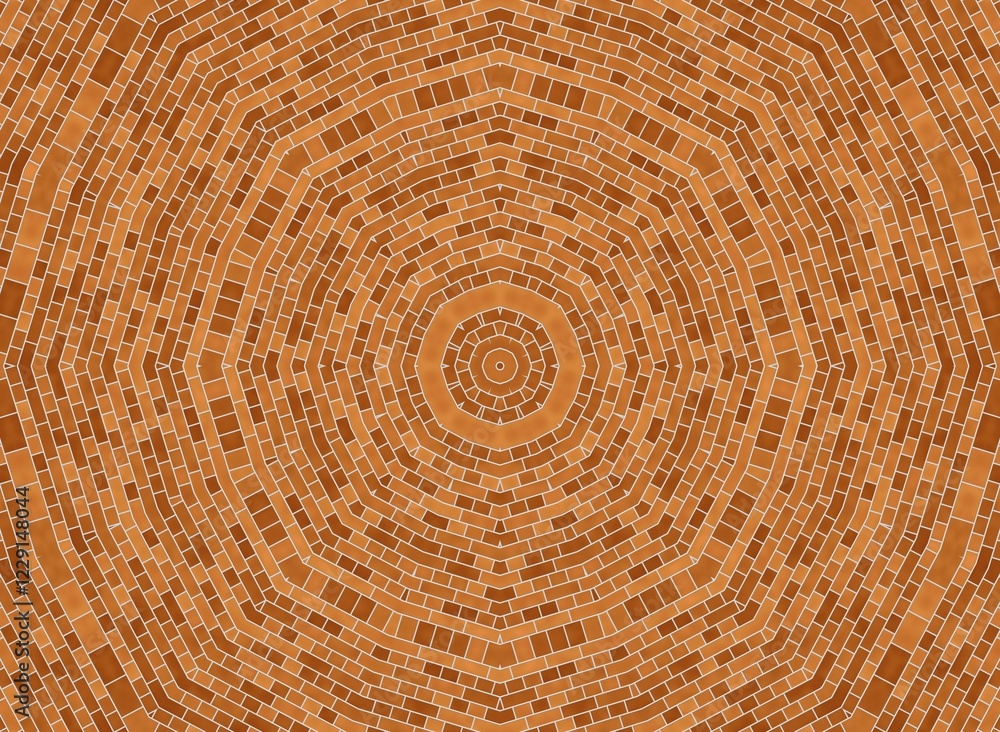Poster background with abstract brick pattern