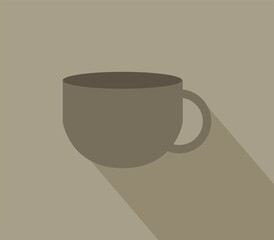 Coffee icon illustrated in vector on white background