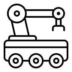 Autonomous Robotics line icon