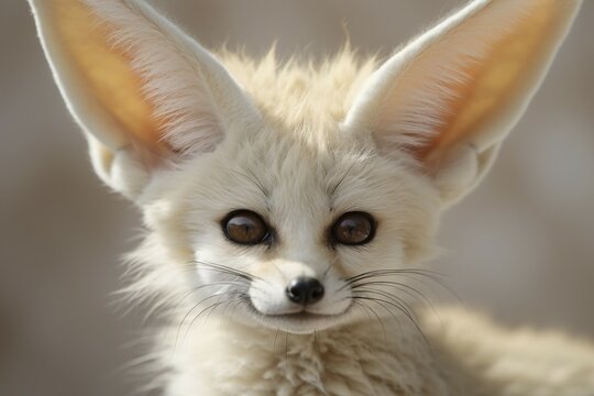 Portrait of Fennex Fox. KI generiert, generiert, AI generated