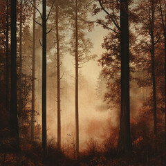 morning in the forest