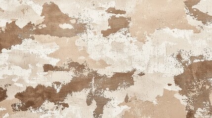Abstract Texture of Neutral Tones and Earthy Hues in Camouflage Style