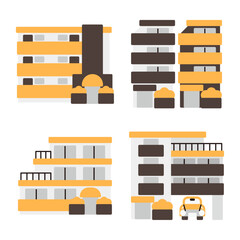 シンプルなマンションのアイコン