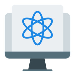 Quantum Computing flat icon