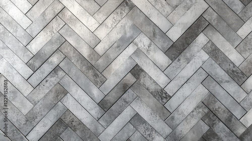 Poster grey herringbone patterned flooring with smooth texture and design
