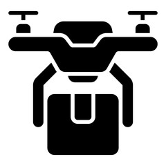 Drone Delivery glyph icon