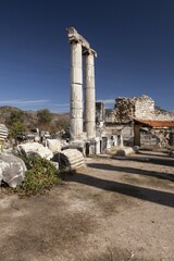 Fototapeta premium Ruins of the ancient city of Aphrodisias, current city of Geyre, Turkey, Asia