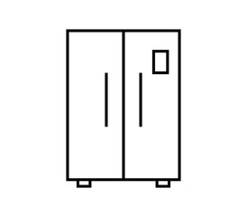 Fridge icon illustrated in vector on white background