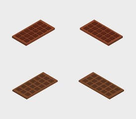 Chocolate icon illustrated in vector on white background