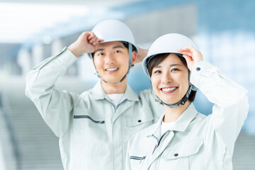 作業員の若いスタッフ